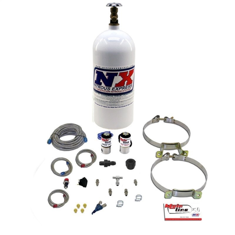 Nitrous Express Mainline EFI Single Nozzle Nitrous Kit w/10lb Bottle - ML2000