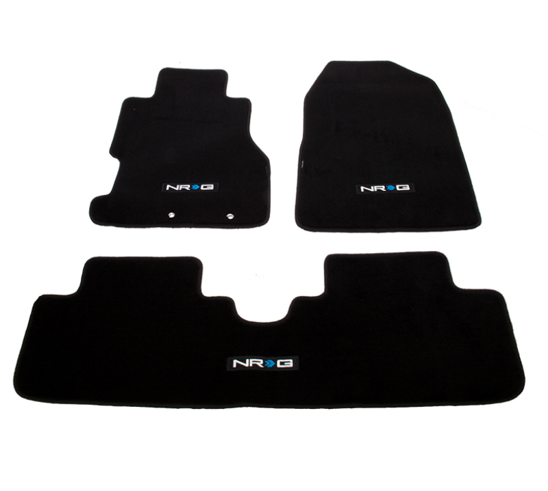 NRG Floor Mats - 02-03 Honda Civic Si 3DR Coupe (NRG Logo) - 3pc. - FMR-150