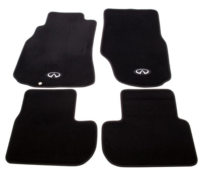 NRG Floor Mats - 03-06 G35 (Infiniti Emblem Logo) - 4pc. - FMR-600