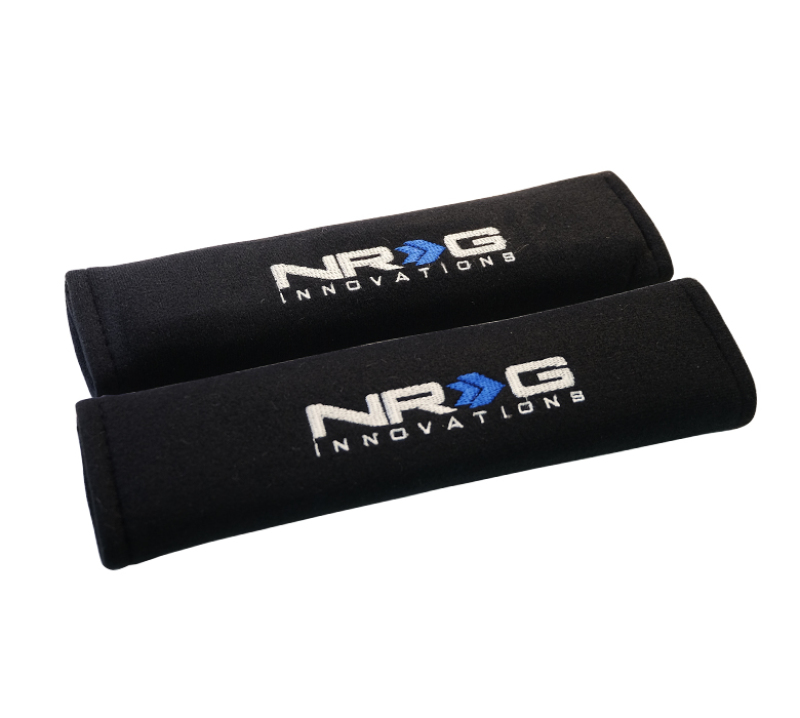 NRG Seat Belt Pads 2.7in. W x 11in. L (Black) Short - 2pc - SBP-27BK