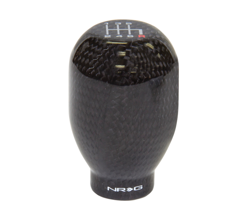 NRG Universal Shift Knob 42mm - Heavy Weight 480G / 1.1Lbs. - Black Carbon Fiber (6 Speed) - SK-100BC-1-W