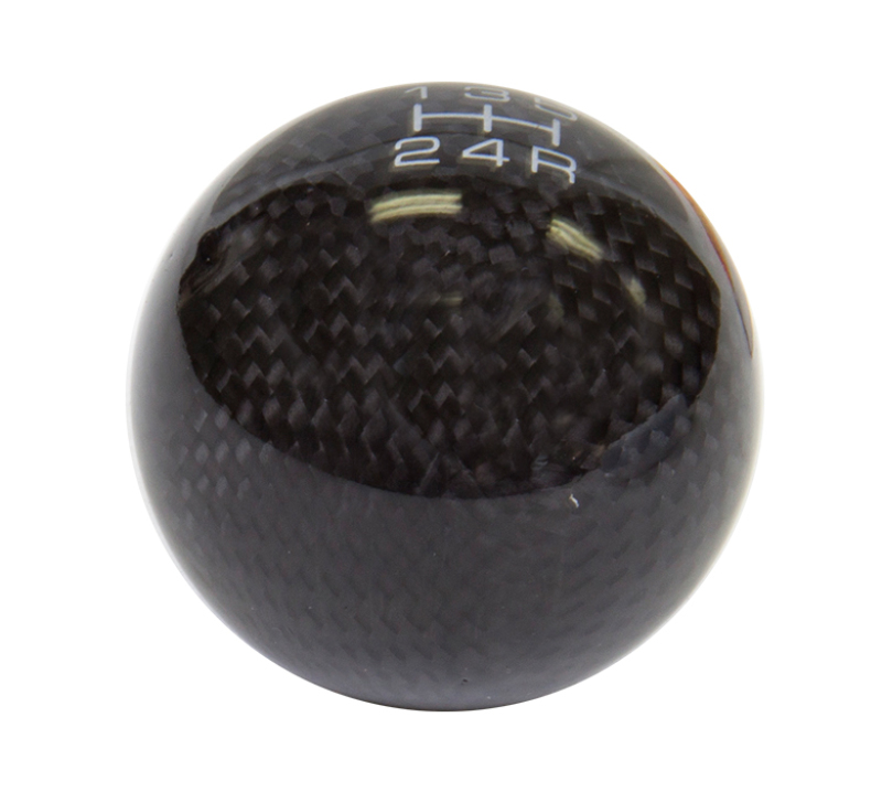 NRG Universal Ball Style Shift Knob (No Logo) - Black Carbon Fiber (5 Speed Pattern) - SK-300BC-2