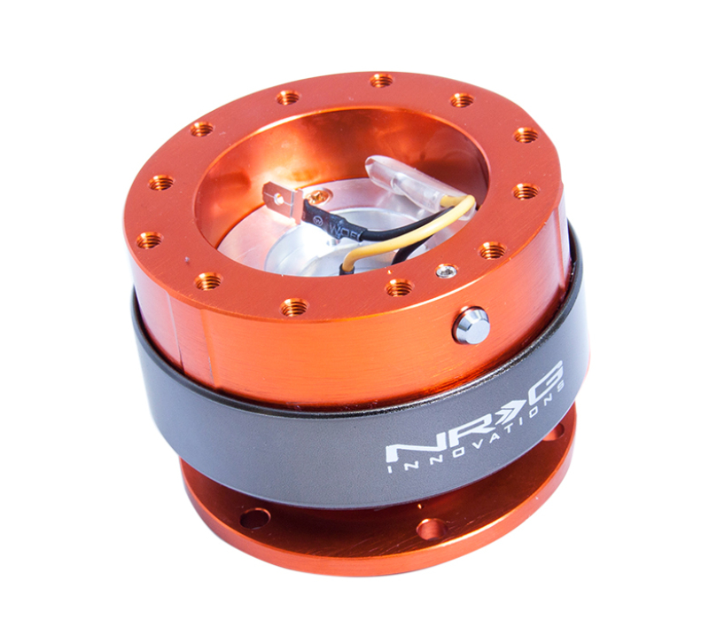 NRG Quick Release Gen 2.0 - Orange Body / Titanium Chrome Ring - SRK-200OR