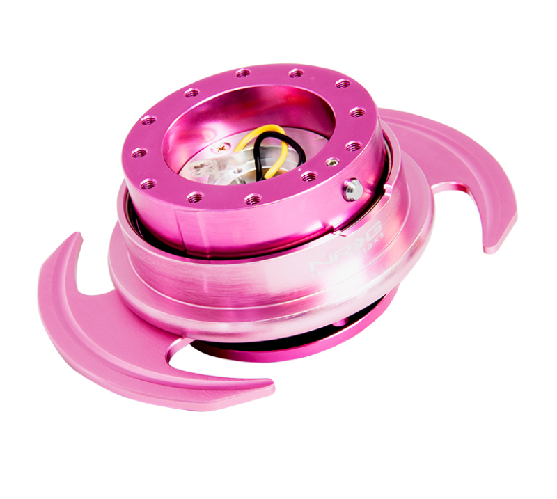 NRG Quick Release Kit Gen 3.0 - Pink Body / Pink Ring w/Handles - SRK-650PK