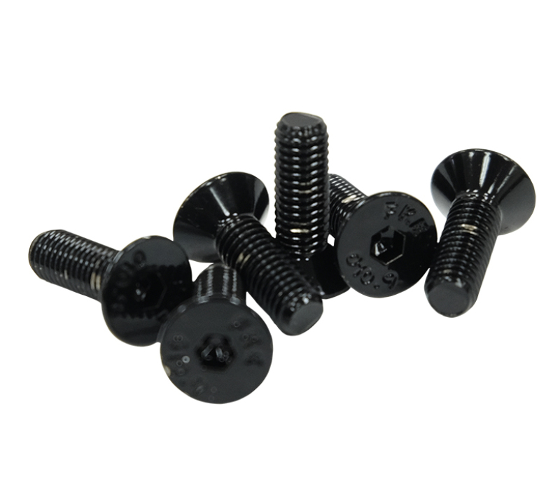 NRG Steering Wheel Screw Upgrade Kit (Conical) - Black - SWS-100BK-1