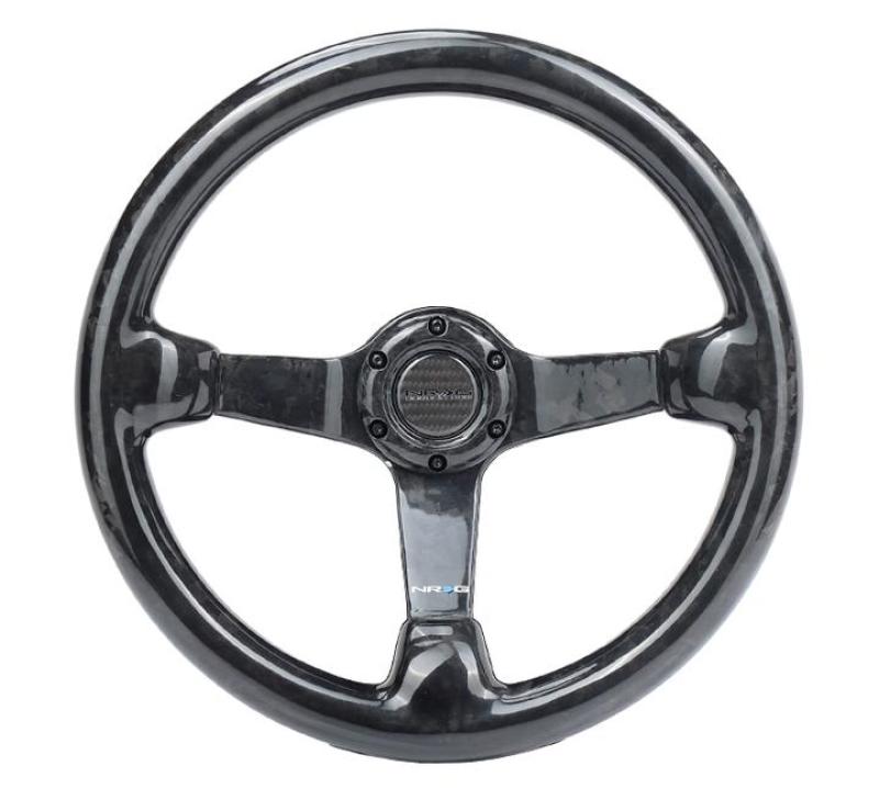NRG Forged Carbon Fiber Steering Wheel (350mm / 3in. Deep) - ST-036FC