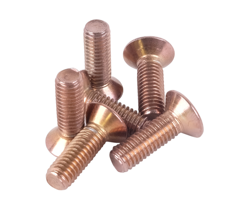 NRG Steering Wheel Screw Upgrade Kit (Conical) - Rose Gold - SWS-100RG