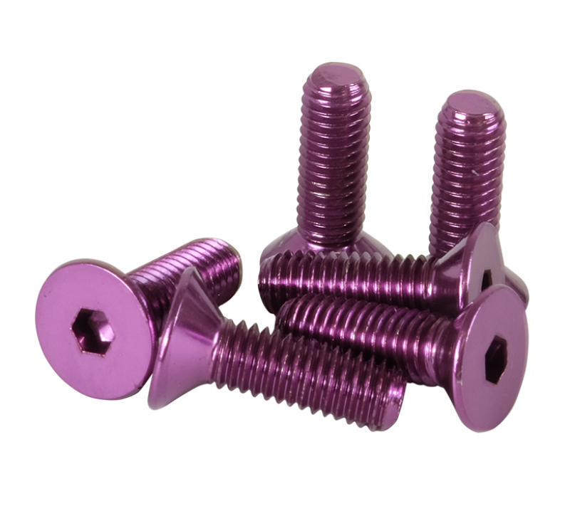 NRG Steering Wheel Screw Upgrade Kit (Conical) - Purple - SWS-100PP