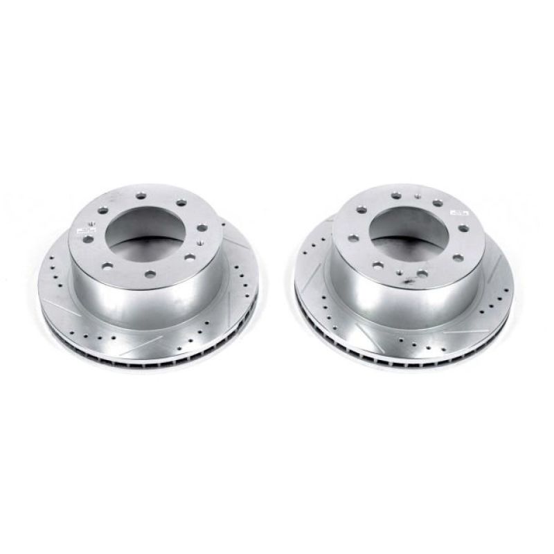 Power Stop 11-19 Chevrolet Silverado 2500 HD Rear Evolution Drilled & Slotted Rotors - Pair - AR82155XPR
