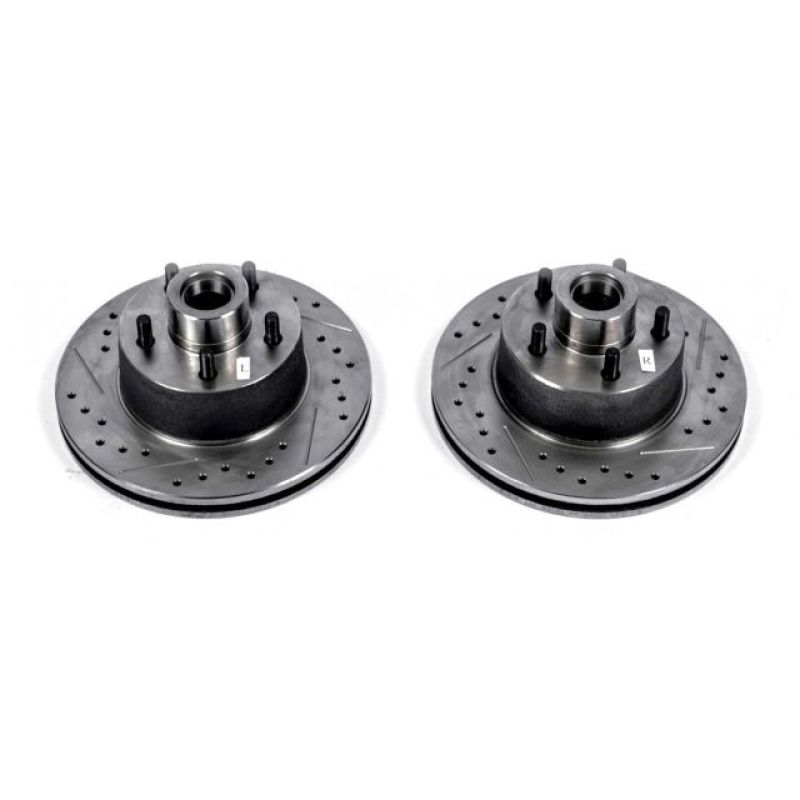 Power Stop 75-76 Chrysler Cordoba Front Evolution Drilled & Slotted Rotors - Pair - AR8310XPR