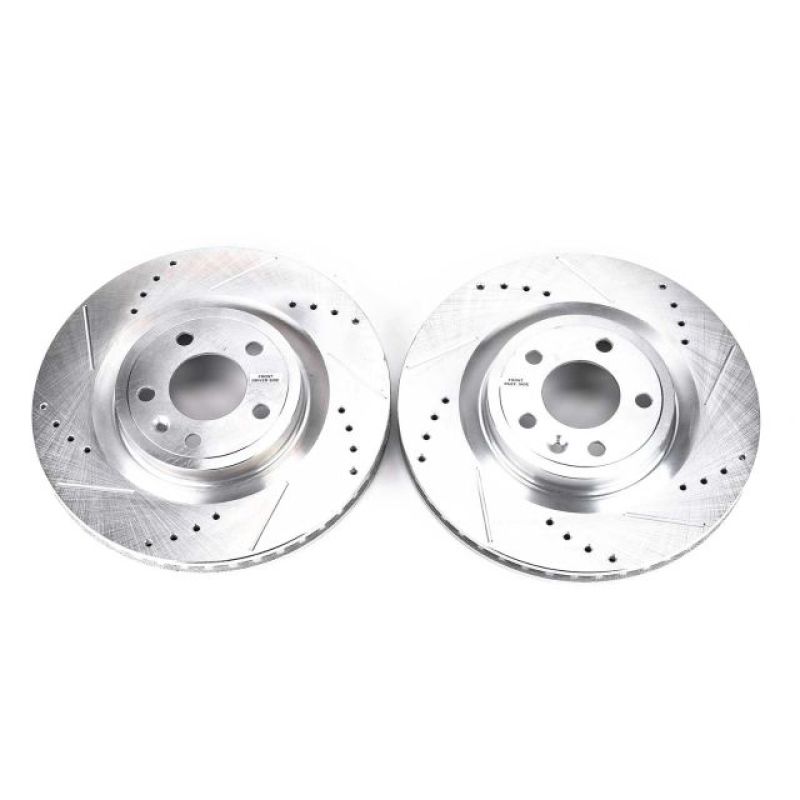 Power Stop 11-14 Ford Mustang Front Evolution Drilled & Slotted Rotors - Pair - AR85144XPR