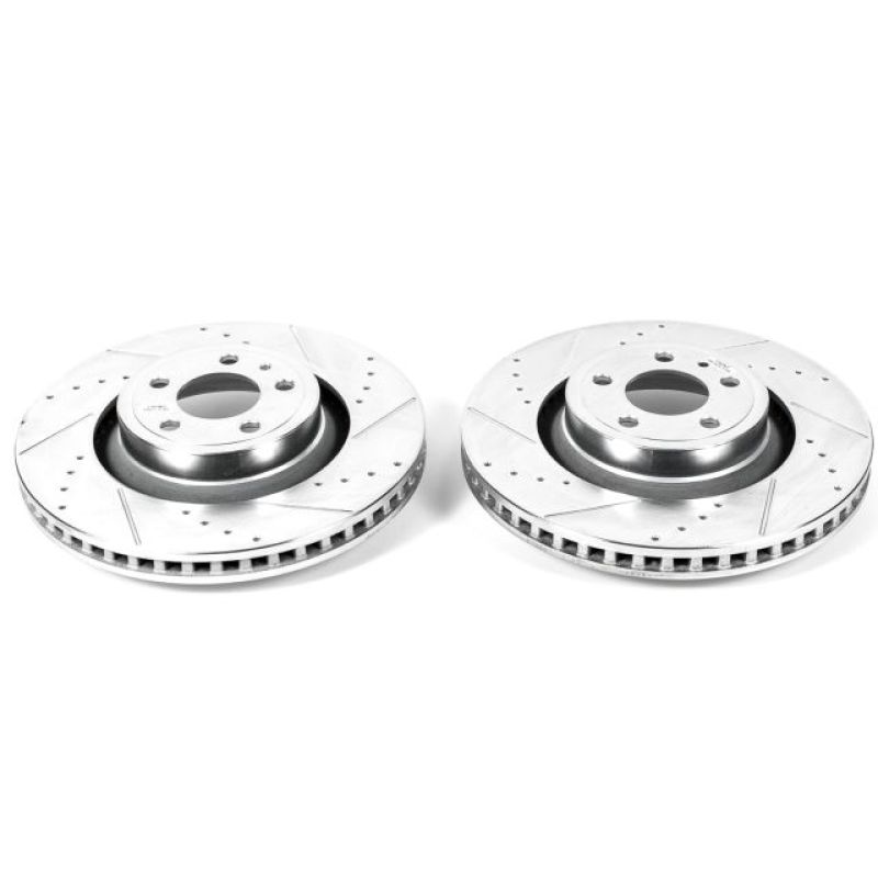 Power Stop 15-19 Ford Mustang Front Evolution Drilled & Slotted Rotors - Pair - AR85157XPR