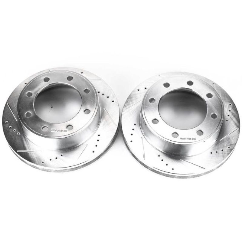 Power Stop 00-05 Ford Excursion Front Evolution Drilled & Slotted Rotors - Pair - AR8580XPR