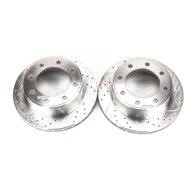 Power Stop 00-05 Ford Excursion Rear Evolution Drilled & Slotted Rotors - Pair - AR8571XPR