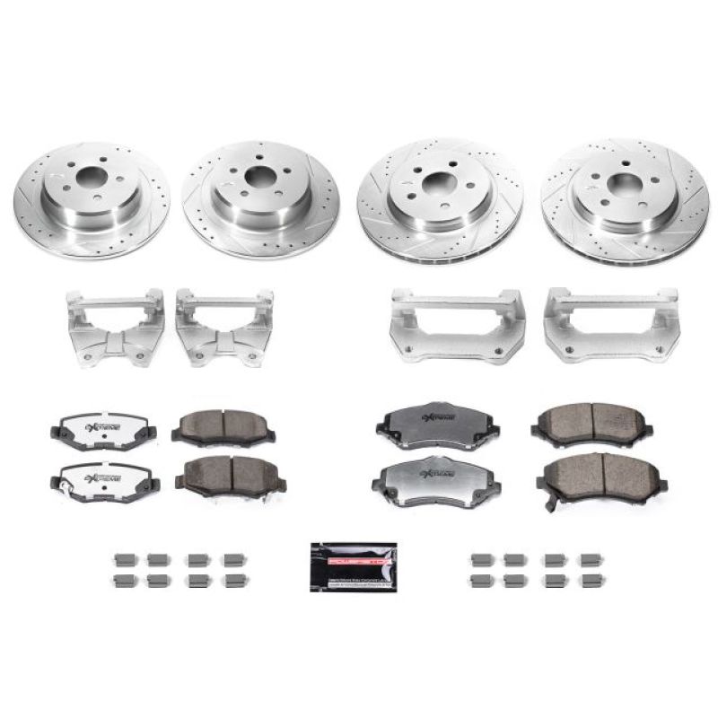 Power Stop 07-17 Jeep Wrangler Front & Rear Big Brake Conversion Kit - BBK-JK-001