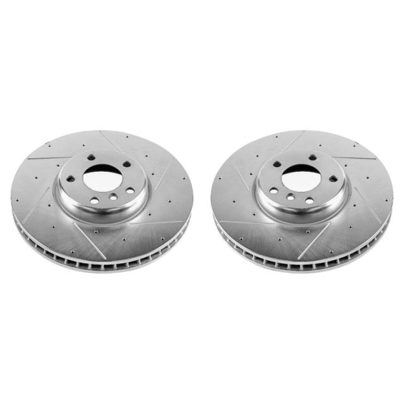 Power Stop 10-17 BMW 535i GT Front Evolution Drilled & Slotted Rotors - Pair - EBR1230XPR