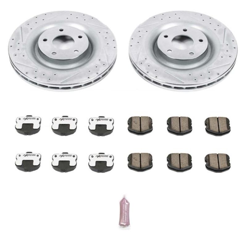 Power Stop 06-13 Chevrolet Corvette Front Z26 Street Warrior Brake Kit - K1444-26