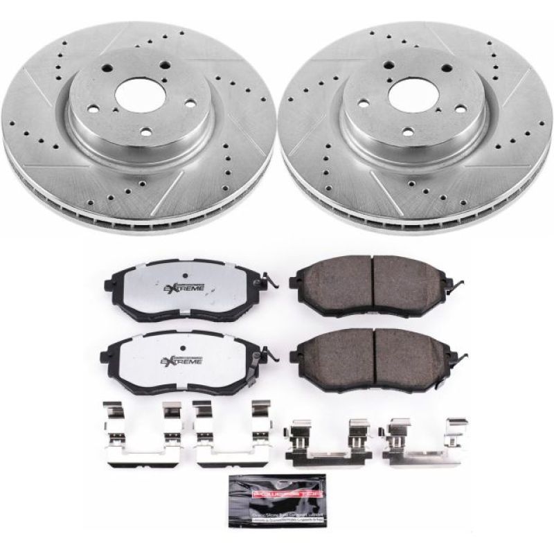 Power Stop 06-07 Subaru B9 Tribeca Front Z26 Street Warrior Brake Kit - K4603-26