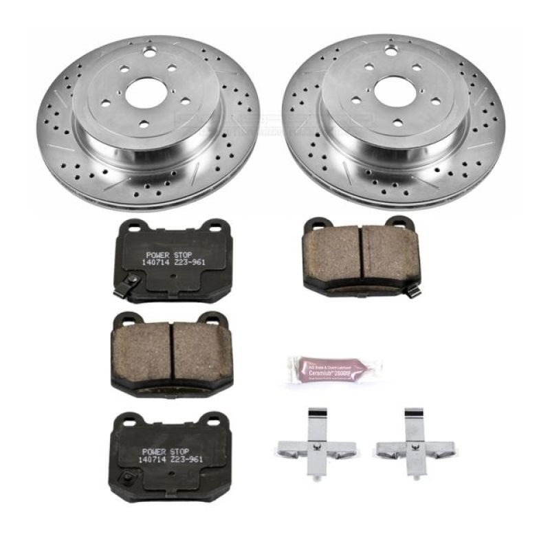 Power Stop 08-14 Subaru Impreza Rear Z23 Evolution Sport Brake Kit - K5305