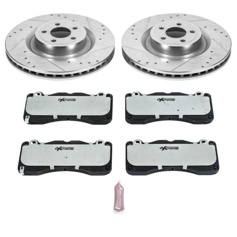 Power Stop 15-19 Ford Mustang Front Z26 Street Warrior Brake Kit - K6811-26