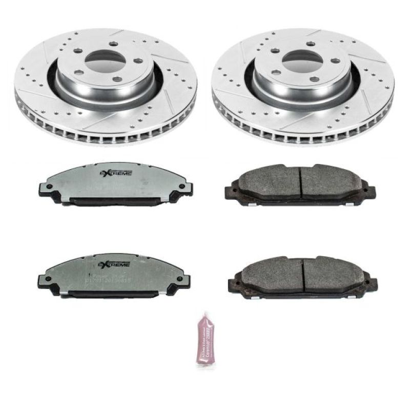 Power Stop 15-19 Ford Mustang Front Z26 Street Warrior Brake Kit - K6809-26