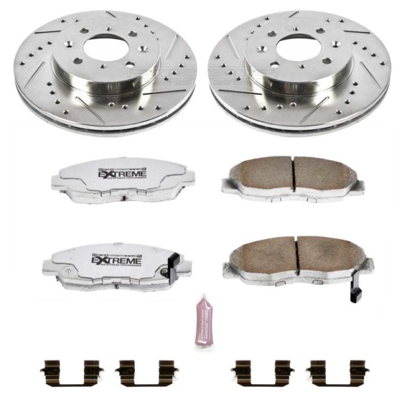 Power Stop 96-05 Honda Civic Front Z26 Street Warrior Brake Kit - K690-26