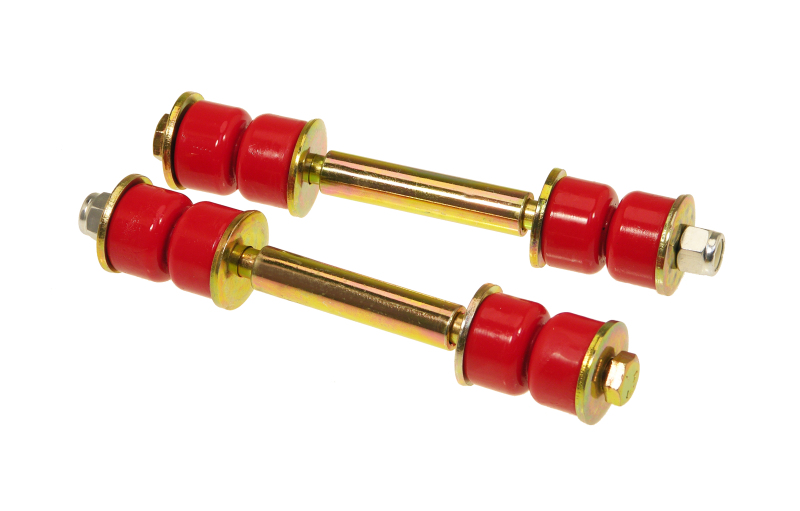 Prothane Universal End Link Set - 4 1/4in Mounting Length - Red - 19-408