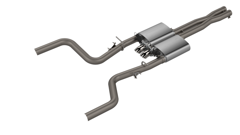 QTP 15-18 Dodge Challenger 6.2L/6.4L 304SS Screamer Cat-Back Exhaust w/3in Tips - 430115