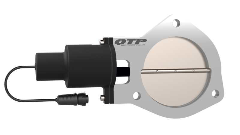 QTP 4in Bolt-On QTEC Electric Cutout Valve - Single - QTEC40