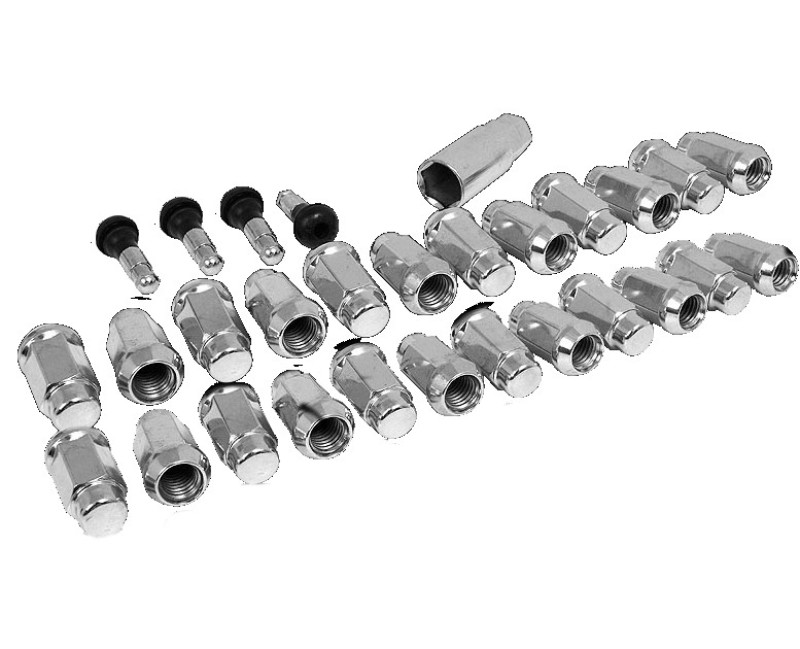 Race Star 14mmx1.50 Closed End Acorn Deluxe Lug Kit (3/4 Hex) - 24 PK - 602-2428-24