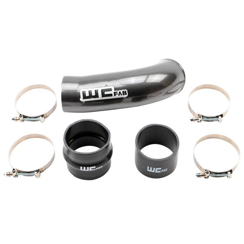 Wehrli 2020+ Chevrolet 6.6L L5P Duramax 4in Intake Pipe (Use w/OEM Air Box) - Fine Texture Black - WCF100720-FTB