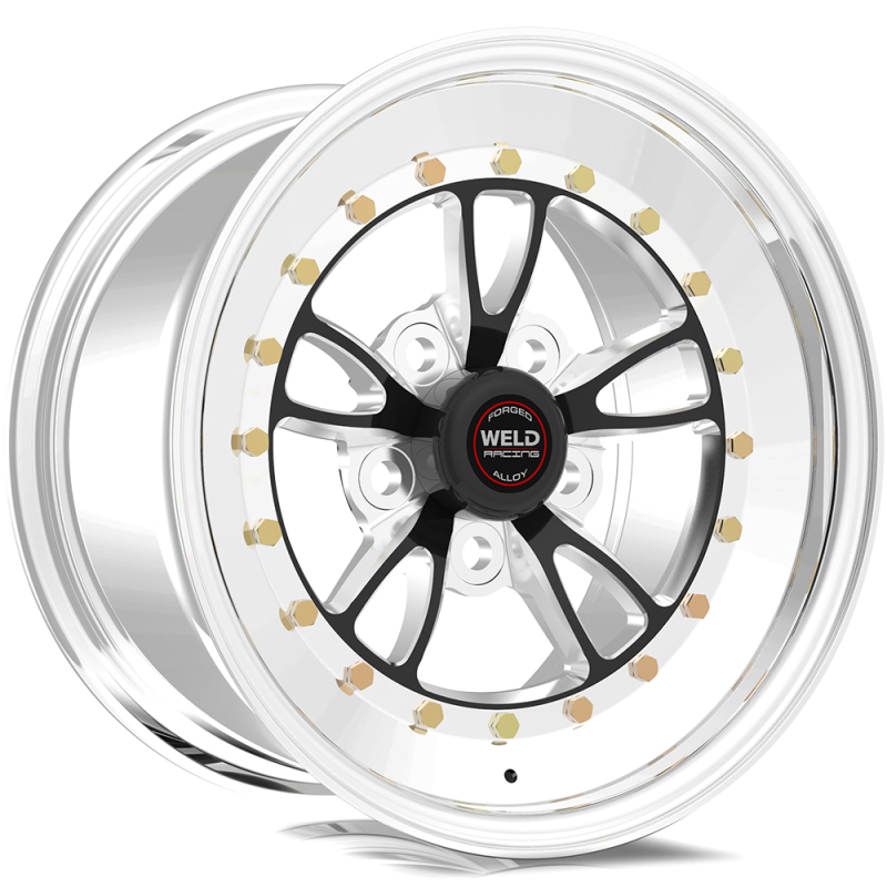 Weld Full Throttle 15x8 / 5x4.5 BP / 3.5in. BS Black Wheel - Polished Non Beadlock - 793B-58206