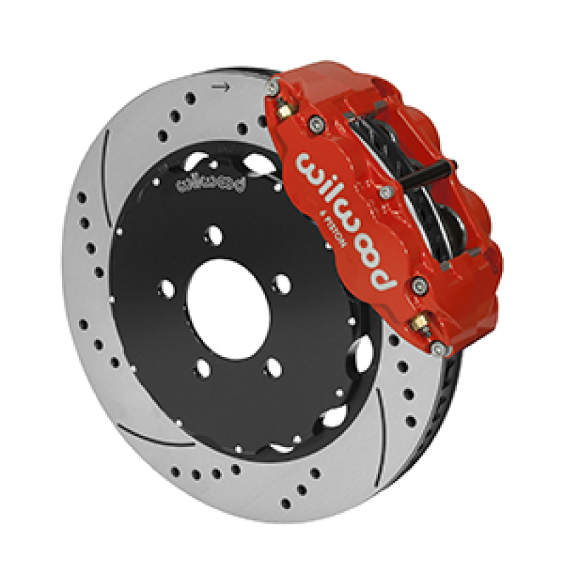 Wilwood Forged Narrow Superlite 6R Front Big Brake Kit 14.00in Red 03-11 Crown Victoria - 140-14681-DR