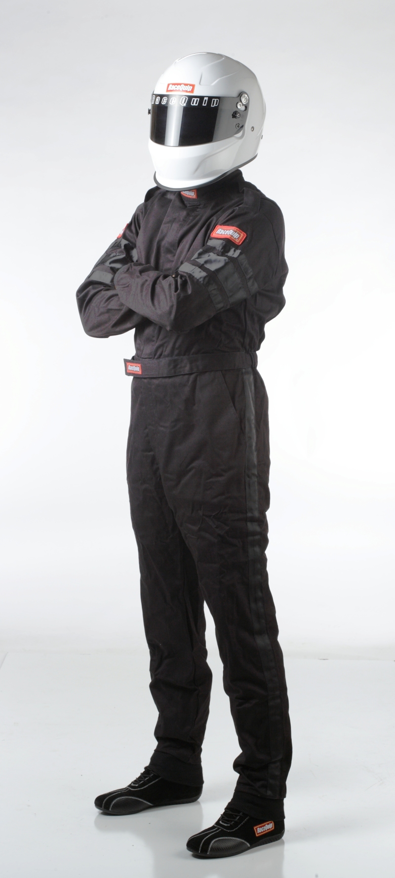 RaceQuip Black SFI-1 1-L Suit - Large - 110005