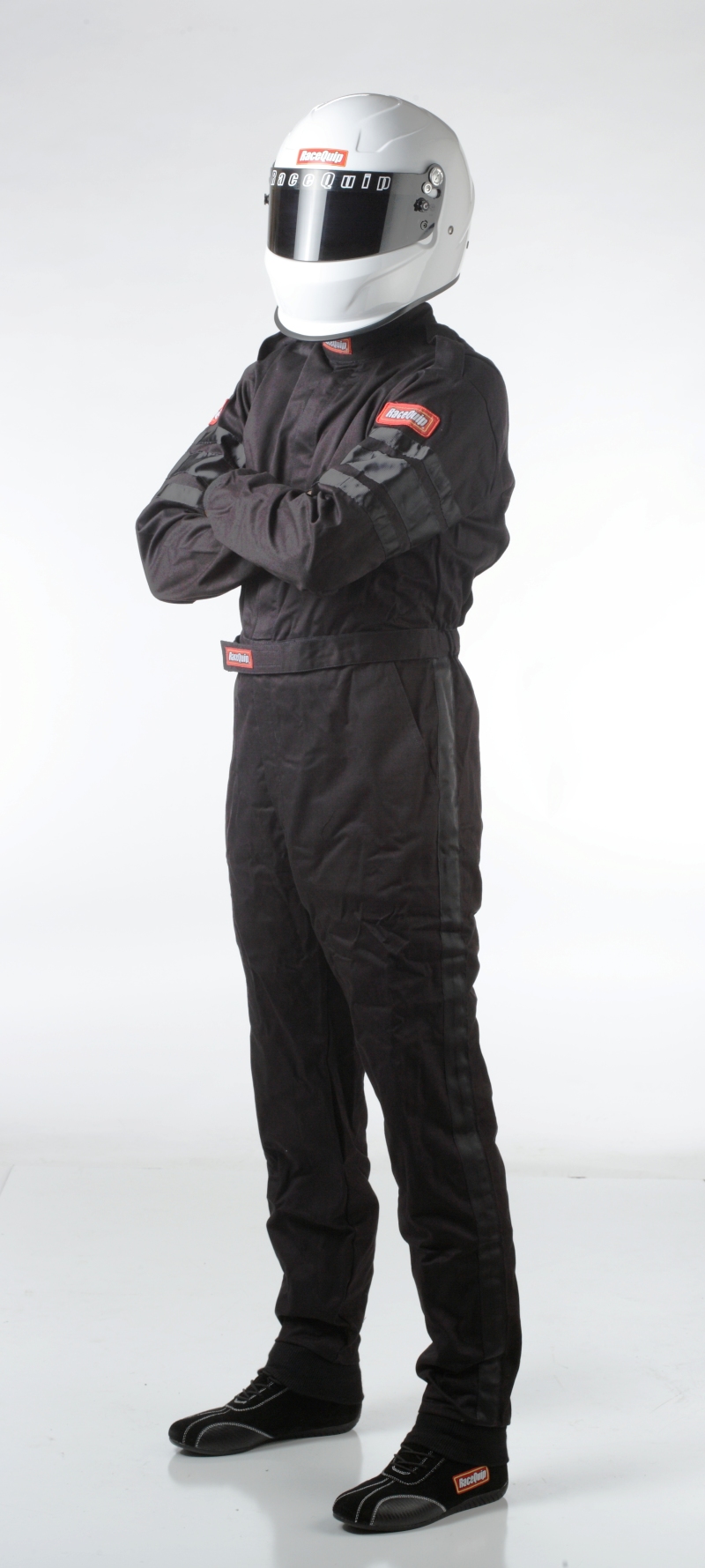 RaceQuip Black SFI-1 1-L Suit - 3XL - 110008