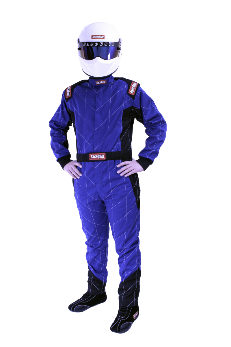 RaceQuip Blue Chevron-1 Suit - SFI-1 Small - 130922