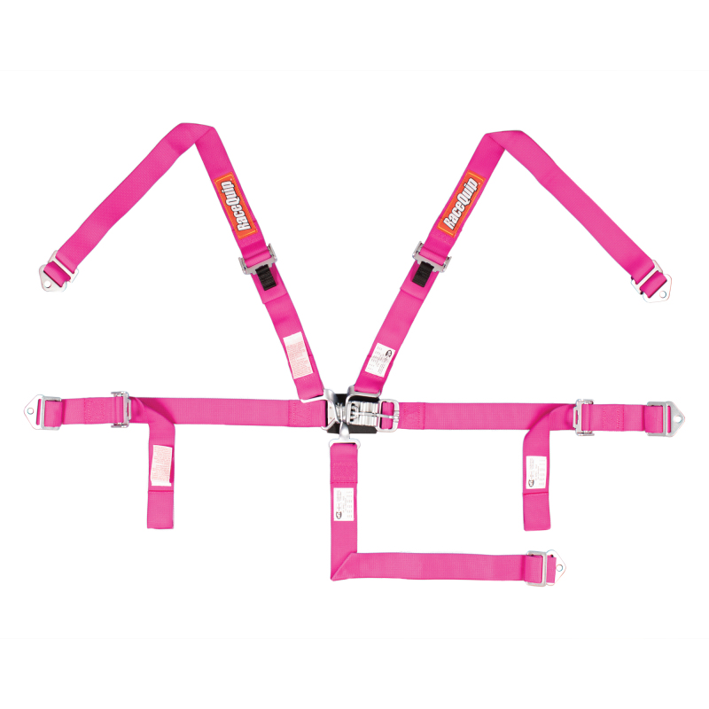 RaceQuip Pink JR. L & L 5pt Harness - 709089