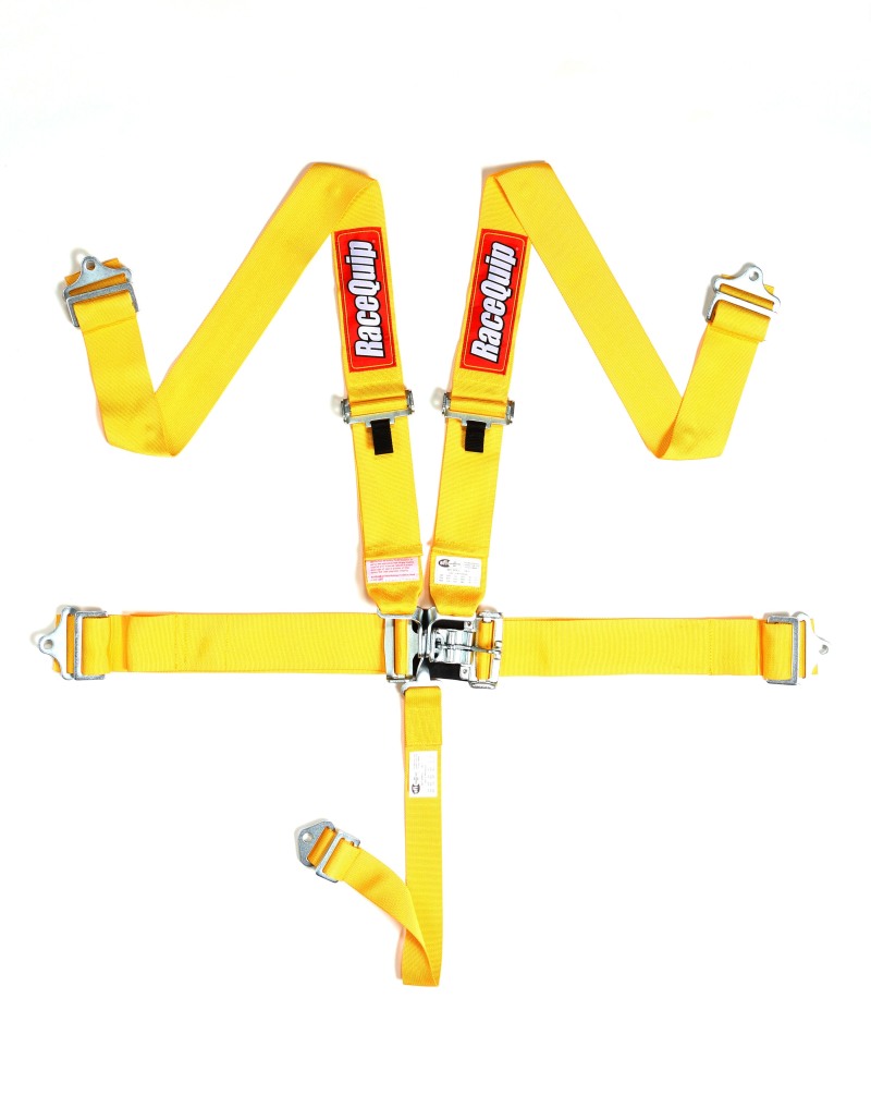 RaceQuip Yellow L & L 5pt Seat Belt - 711031