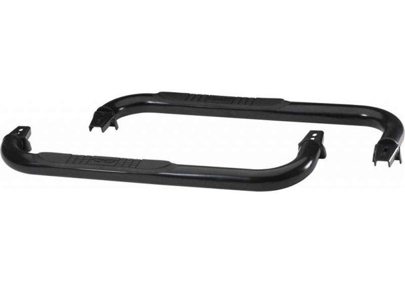 Rampage 1987-1995 Jeep Wrangler(YJ) 3 Inch Round Nerf Bar - Black - 8625