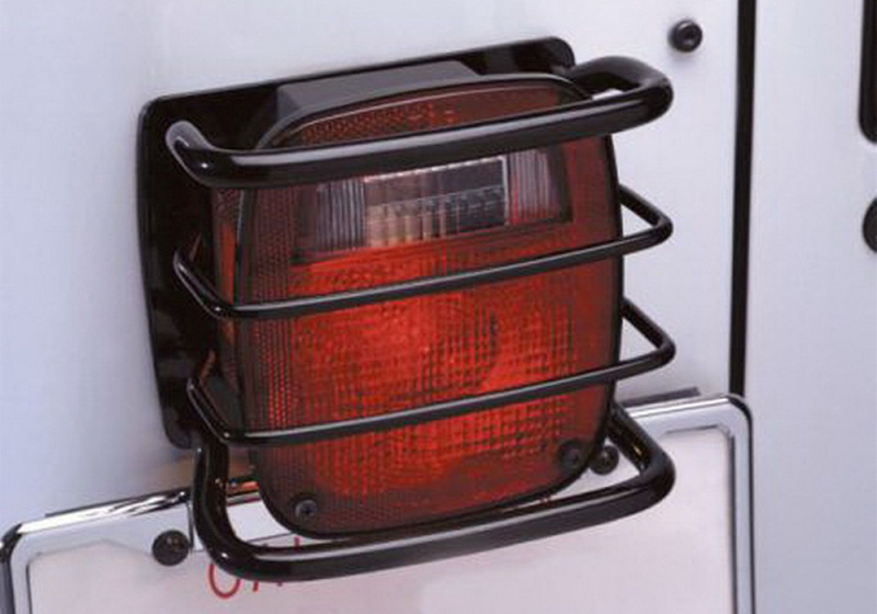 Rampage 1976-1983 Jeep CJ5 Taillight Euroguards - Black - 8660