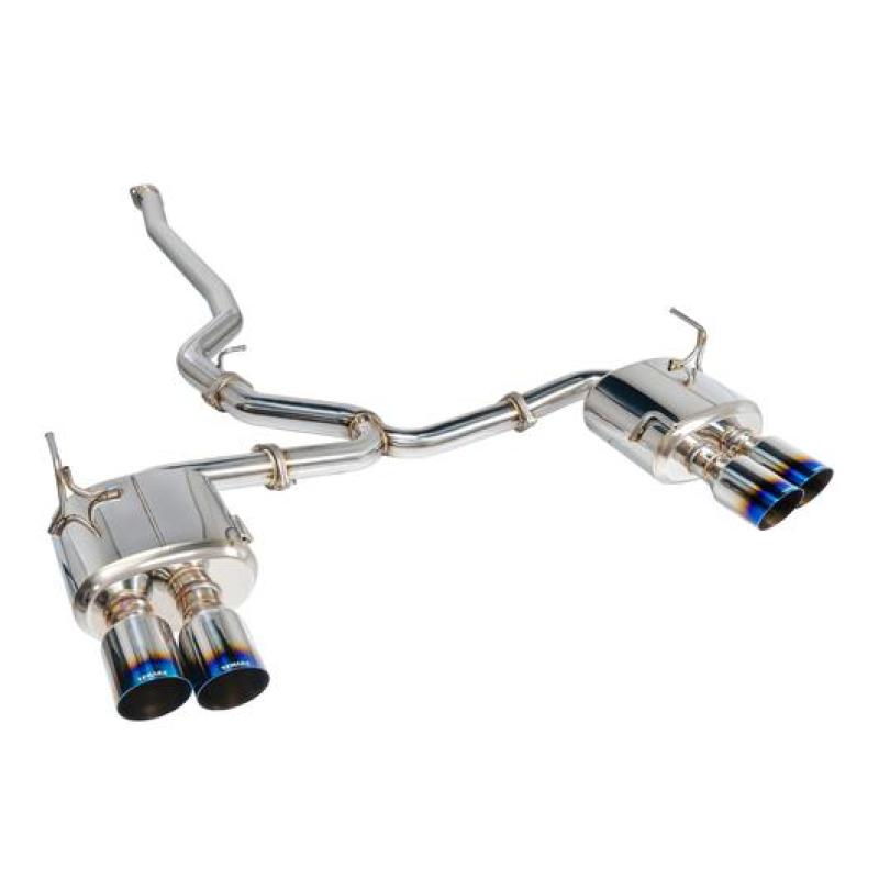 Remark 2015+ Subaru WRX/STi 4in Quad Cat-Back Exhaust Titanium Stainless Resonated - RK-C4076S-01TC