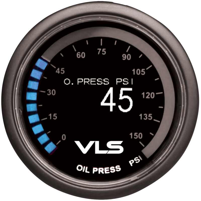 Revel VLS 52mm 0-150PSI Digital OLED Oil Pressure Gauge - 1TR1AA004R