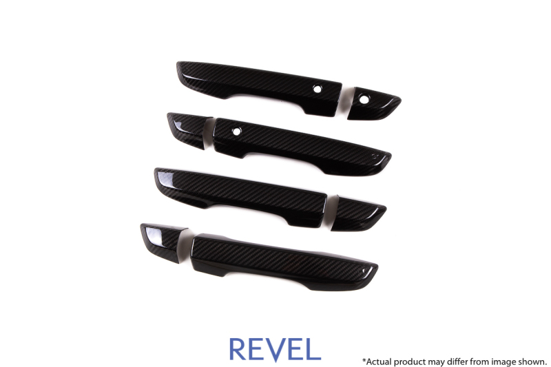 Revel GT Dry Carbon Door Outer Handle Cover (FL/FR/RL/RR) 16-18 Honda Civic - 8 Pieces - 1TR4GT0AH12