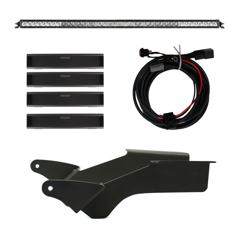Rigid Industries 2021 Ford Bronco Roof Rack Light Kit (Incl. SR spot/flood Combo Bar) - 46726