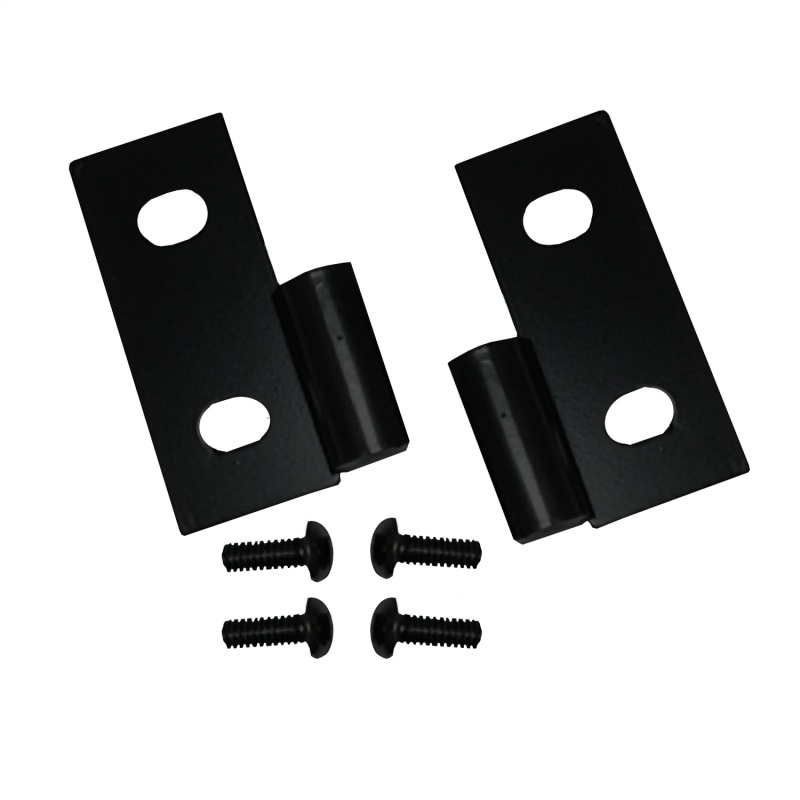 Rugged Ridge 76-06 Jeep CJ / Jeep Wrangler Black Lower Door Hinge Brackets - 11202.03