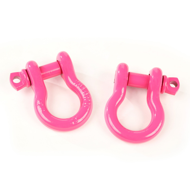 Rugged Ridge Pink 3/4in D-Ring Shackles - 11235.09