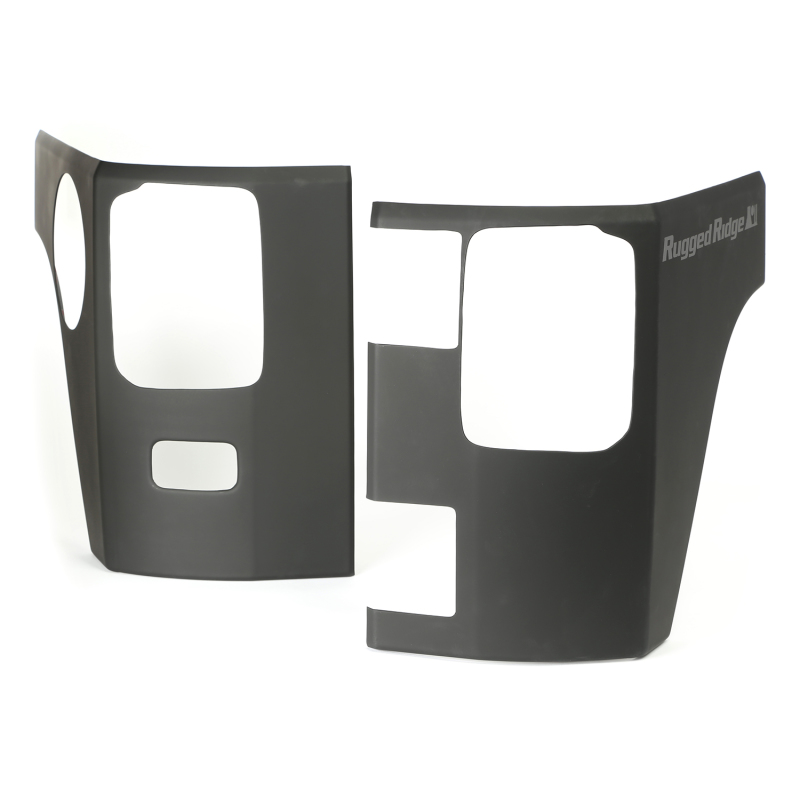 Rugged Ridge Rear Corner Kit Body Armor 2-Door 7-18 Jeep Wrangler - 11651.07