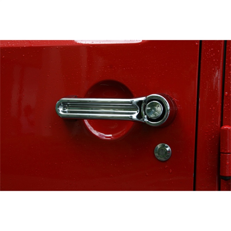 Rugged Ridge Door Handle Cover Kit Chrome 07-18 Jeep Wrangler JK - 13311.11