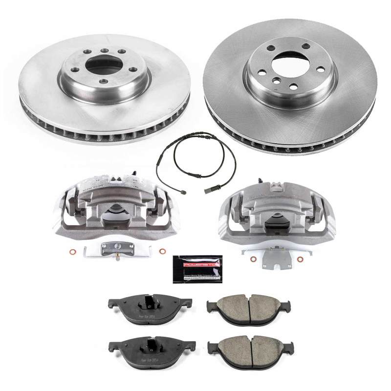 Power Stop 13-15 BMW ActiveHybrid 7 Front Autospecialty Kit w/Calipers - KCOE6026