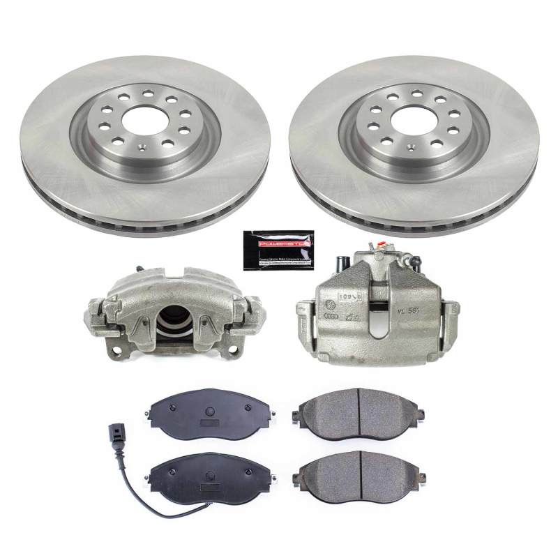 Power Stop 19-21 Volkswagen Jetta Front Autospecialty Kit w/Calipers - KCOE7175